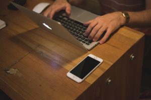 virtual office, desk, phone, hand, datatech